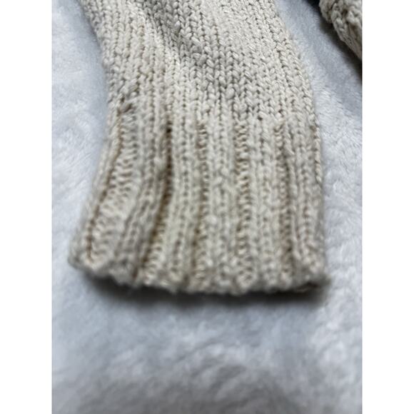 Pilcro Embroidered Knit Hoodie Aztec Boho Artisan Cream Multicolor Trim SZ S - Picture 12 of 12